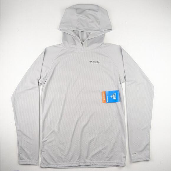 Columbia PFG Solar Stream Hoodie - XL Youth - NWT - Grey - Picture 1 of 5